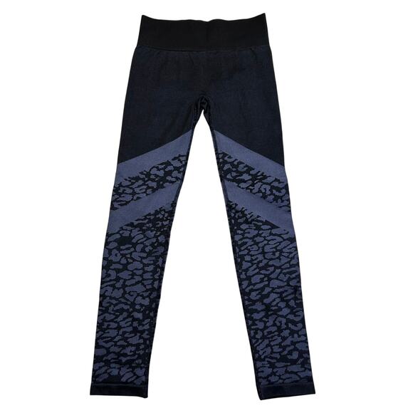 Varley Women's Emerson Seamless Gray Cheetah Print Leggings - Size Medium - Picture 3 of 9